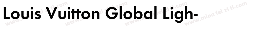 Louis Vuitton Global Ligh字体转换
